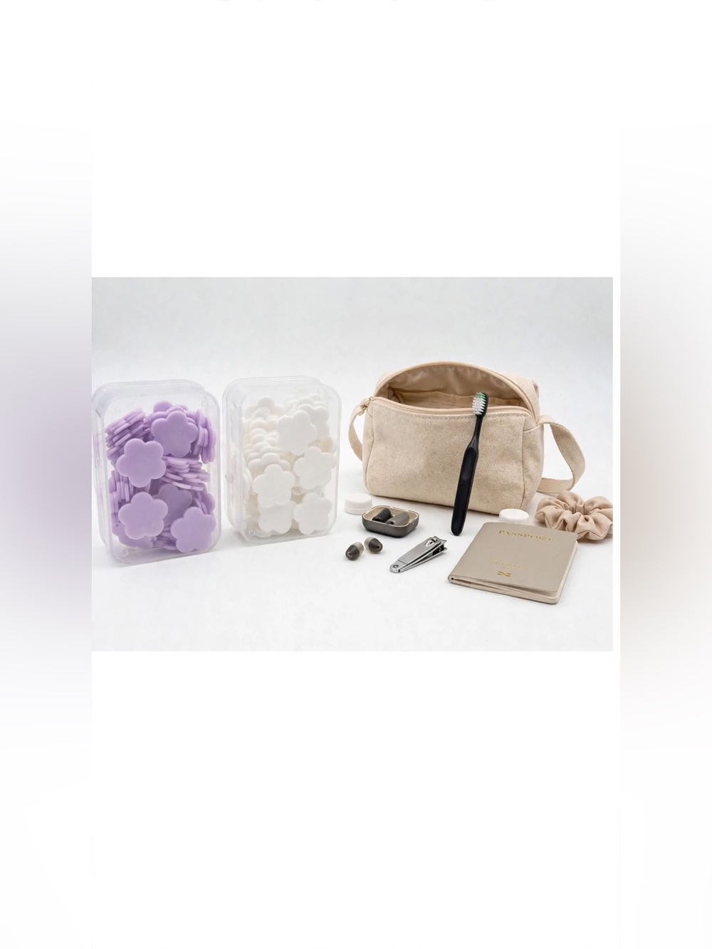 170Pcs Flower Paper Soap Sheets | Purple & White Lavender Hand Wash | Travel Soa